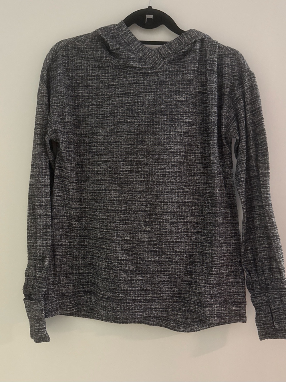 Lululemon Heathered Charcoal Hooded Sweater